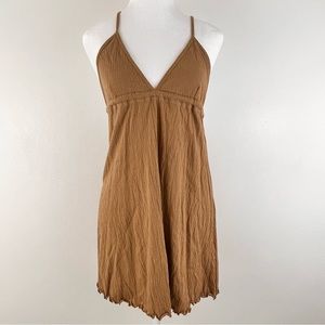 Coastal cowgirl camel color mini dress